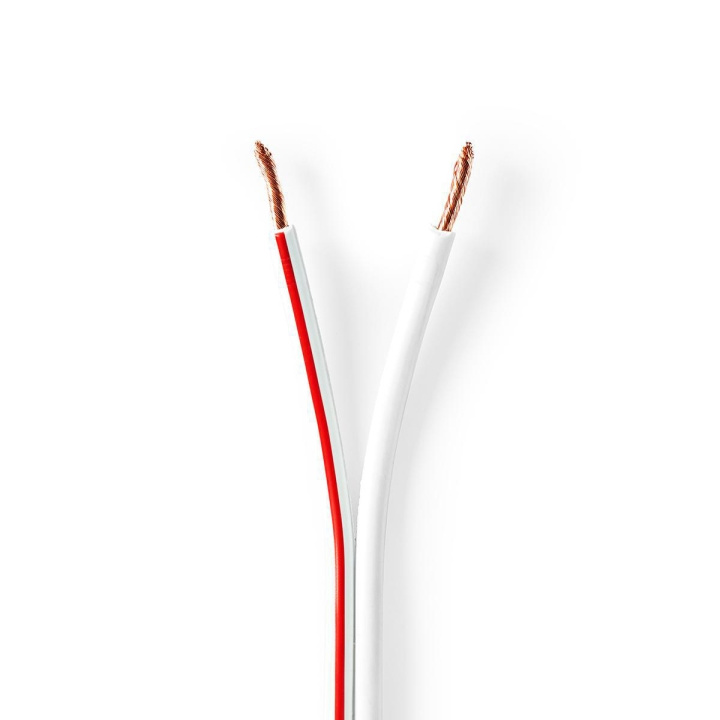 Nedis Speaker Cable | 2 x 2.50 mm² | Kobber | 15.0 m | Rund | PVC | Hvit | Rull i gruppen Elektronikk / Kabler og adaptere / Høyttalerkabler hos TP E-commerce Nordic AB (C71861)