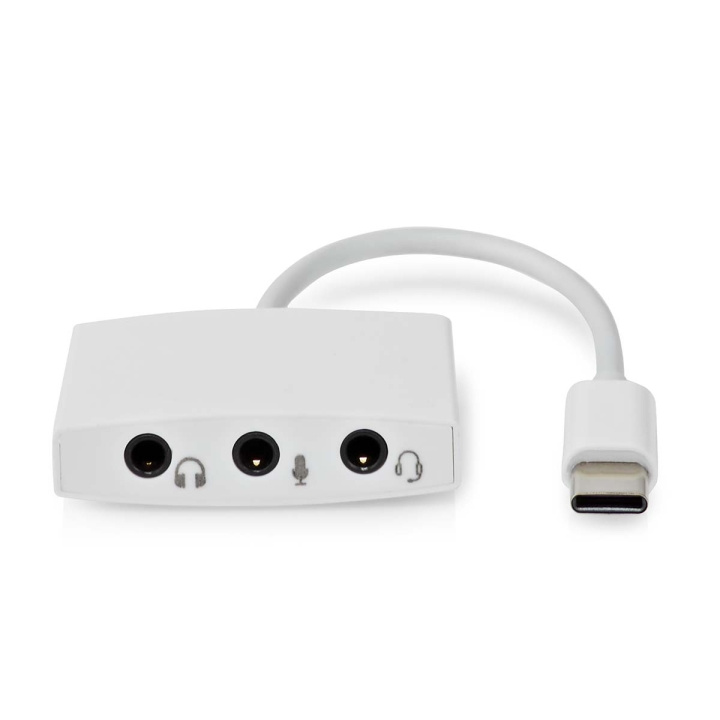 Nedis USB-C™ Adapter | USB 2.0 | USB-C™ Hann | 3.5 mm Hun | 0.10 m | Rund | Nikkel belagt | ABS/PVC | Hvit | Konvolutt i gruppen Datautstyr / Datamaskin Tilbehør / USB-Hubs hos TP E-commerce Nordic AB (C71863)