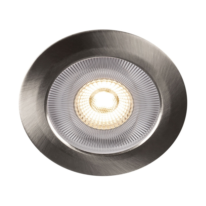 Llitt Alice 12V Infälld downlight 2700K IP44 340lm Borstad stål 1-pack i gruppen Elektronikk / Lys / Taklamper hos TP E-commerce Nordic AB (C71890)