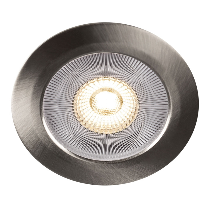 Llitt Alice 12V Infälld downlight 3000K IP44 340lm Borstad stål 1-pack i gruppen Elektronikk / Lys / Taklamper hos TP E-commerce Nordic AB (C71896)