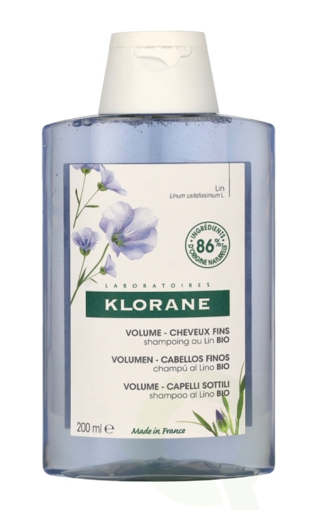 Klorane Volume Shampoo With Organic Flax 200 ml Fine Hair i gruppen HELSE OG SKJØNNHET / Hår & styling / Hårpleie / Sjampo hos TP E-commerce Nordic AB (C71914)