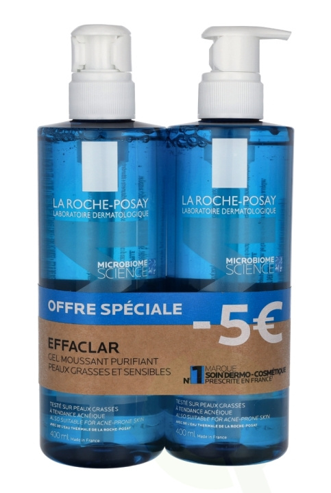 La Roche LRP Effaclar Purifying Foaming Gel Duo Set 800 ml 2x400ml i gruppen HELSE OG SKJØNNHET / Hudpleie / Ansikt / Rengjøring hos TP E-commerce Nordic AB (C72019)