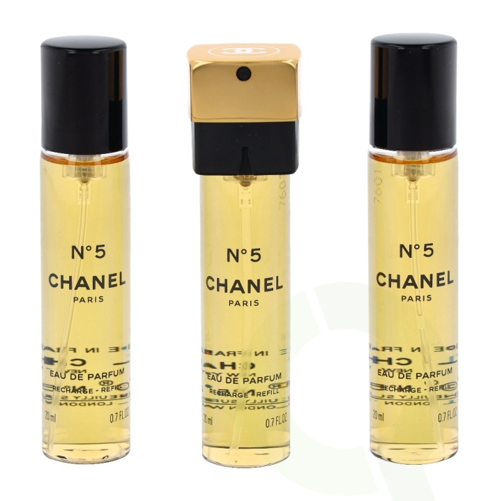 Chanel No 5 Giftset 60 ml 3x20ml - Edp Spray Refill i gruppen HELSE OG SKJØNNHET / Gavesett / Gavesett for henne hos TP E-commerce Nordic AB (C72146)