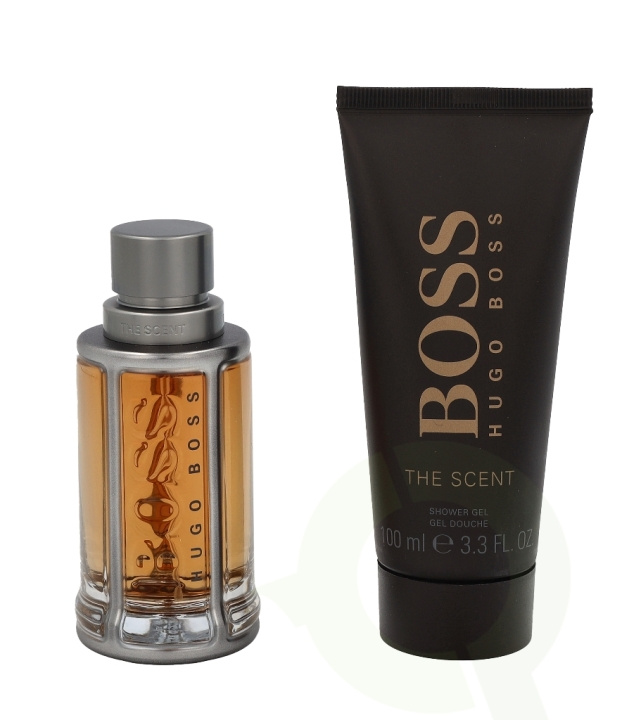 Hugo Boss The Scent Giftset 150 ml Edt Spray 50ml/Shower Gel 100ml i gruppen HELSE OG SKJØNNHET / Gavesett / Gavesett for ham hos TP E-commerce Nordic AB (C72687)