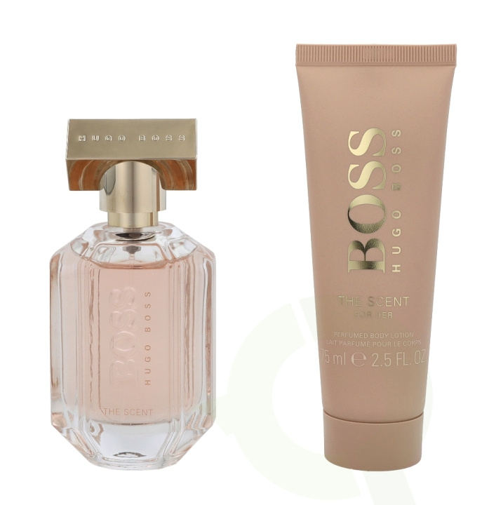 Hugo Boss The Scent For Her Giftset 125 ml Edp Spray 50ml/Body Lotion 75ml i gruppen HELSE OG SKJØNNHET / Gavesett / Gavesett for henne hos TP E-commerce Nordic AB (C72694)