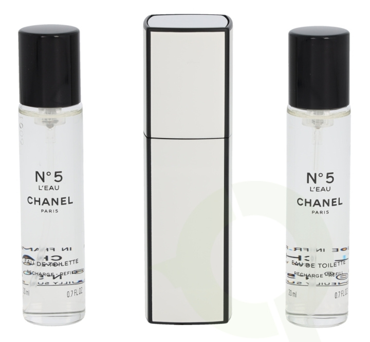 Chanel No 5 L\'Eau Giftset 60 ml Edt 1x Purse Spray 2x Refill i gruppen HELSE OG SKJØNNHET / Gavesett / Gavesett for henne hos TP E-commerce Nordic AB (C72854)