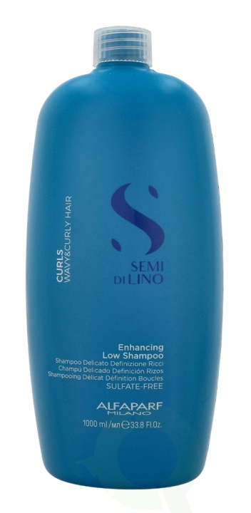 Alfaparf Semi Di Lino Curls Enhancing Low Shampoo 1000 ml i gruppen HELSE OG SKJØNNHET / Hår & styling / Hårpleie / Sjampo hos TP E-commerce Nordic AB (C73055)