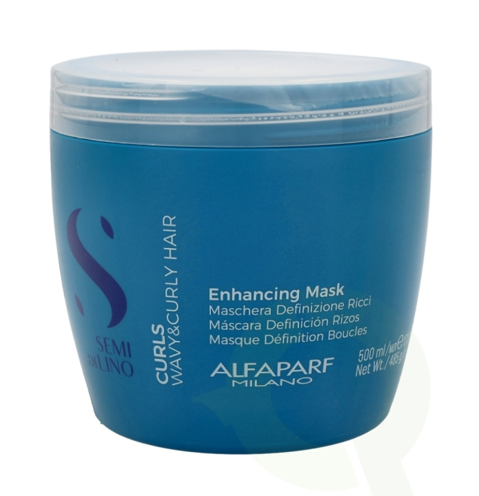 Alfaparf Semi Di Lino Curls Enhancing Masker 500 ml i gruppen HELSE OG SKJØNNHET / Hår & styling / Hårpleie / Hårmaske hos TP E-commerce Nordic AB (C73059)