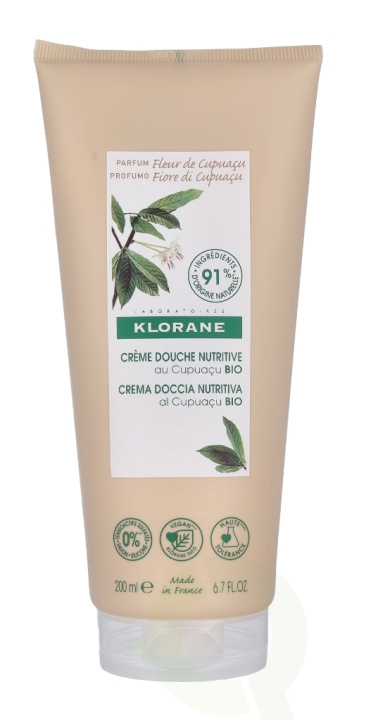 Klorane Shower Cream With Organic Cupuacu Flower 200 ml i gruppen HELSE OG SKJØNNHET / Hudpleie / Kroppspleie / Bad- og dusjkrem hos TP E-commerce Nordic AB (C73475)