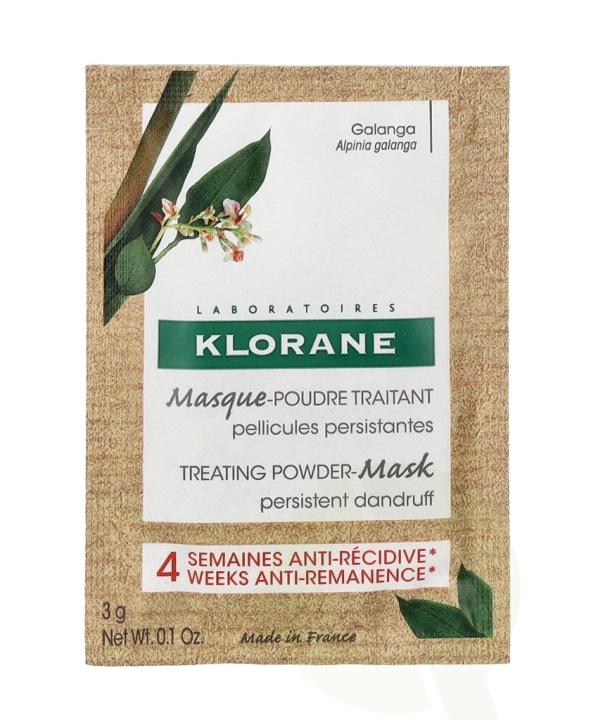 Klorane Treating Powder Mask - Galanga 24 g 8x3gr i gruppen HELSE OG SKJØNNHET / Hår & styling / Hårpleie / Hårmaske hos TP E-commerce Nordic AB (C73484)