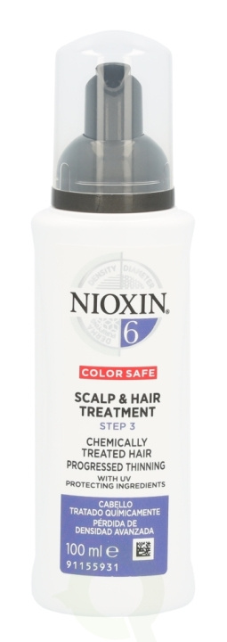 Nioxin System 6 Scalp & Hair Treatment 100 ml Step 3 / Chemically Treated Hair Progr. Thinning with UV i gruppen HELSE OG SKJØNNHET / Hår & styling / Hårpleie / Hårmaske hos TP E-commerce Nordic AB (C73655)