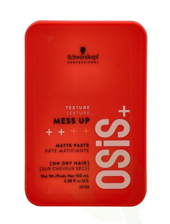 Schwarzkopf Osis+ Mess Up Matte Paste 100 ml #2 Medium Control i gruppen HELSE OG SKJØNNHET / Hår & styling / Hårstyling / Stylingkrem hos TP E-commerce Nordic AB (C73780)