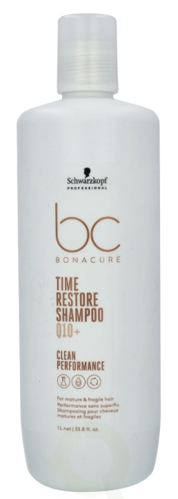 Schwarzkopf Bonacure Q10+ Time Restore Shampoo 1000 ml i gruppen HELSE OG SKJØNNHET / Hår & styling / Hårpleie / Sjampo hos TP E-commerce Nordic AB (C73796)