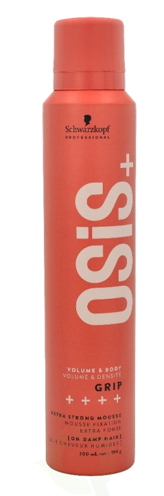 Schwarzkopf Osis+ Grip Extreme Hold Mousse 200 ml i gruppen HELSE OG SKJØNNHET / Hår & styling / Hårstyling / Hårmousse hos TP E-commerce Nordic AB (C73804)