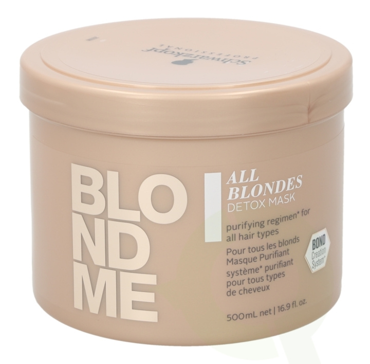 Schwarzkopf Blond Me All Blondes Detox Mask 500 ml For All Hair Types i gruppen HELSE OG SKJØNNHET / Hår & styling / Hårpleie / Hårmaske hos TP E-commerce Nordic AB (C73837)