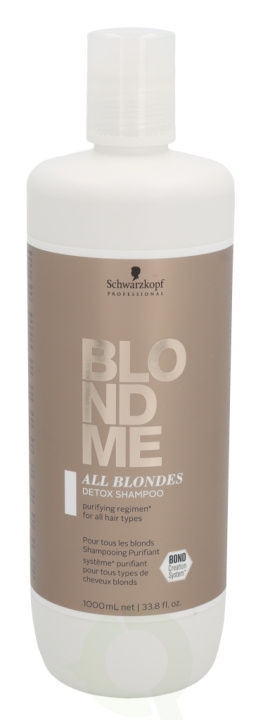 Schwarzkopf Blond Me All Blondes Detox Shampoo 1000 ml For All Hair Types i gruppen HELSE OG SKJØNNHET / Hår & styling / Hårpleie / Sjampo hos TP E-commerce Nordic AB (C73839)