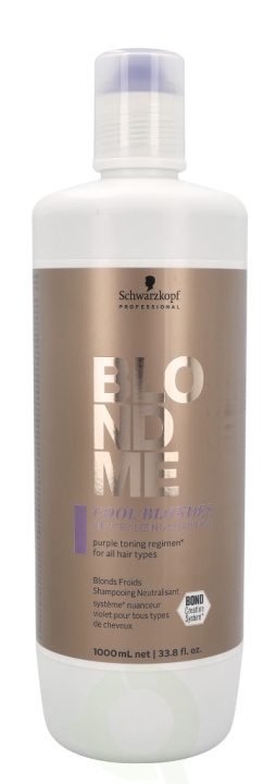 Schwarzkopf Blond Me Cool Blondes Neutralizing Shampoo 1000 ml For All Hair Types i gruppen HELSE OG SKJØNNHET / Hår & styling / Hårpleie / Sjampo hos TP E-commerce Nordic AB (C73850)