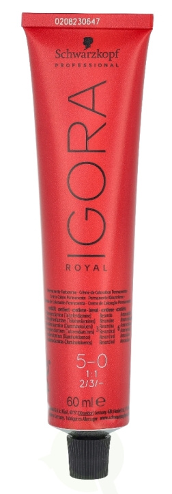 Schwarzkopf Igora Royal Permanent Color Creme 60 ml 5-0 i gruppen HELSE OG SKJØNNHET / Hår & styling / Hårpleie / Hårfarge / Hårfarge & Fargebombe hos TP E-commerce Nordic AB (C73860)