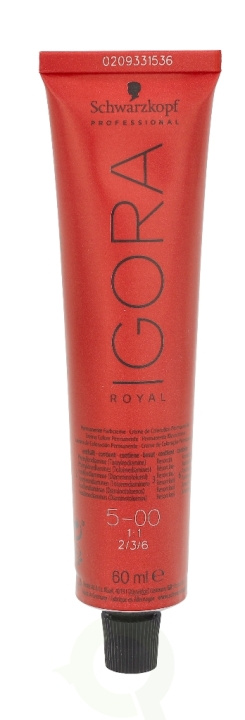 Schwarzkopf Igora Royal Permanent Color Creme 60 ml 5-00 i gruppen HELSE OG SKJØNNHET / Hår & styling / Hårpleie / Hårfarge / Hårfarge & Fargebombe hos TP E-commerce Nordic AB (C73863)