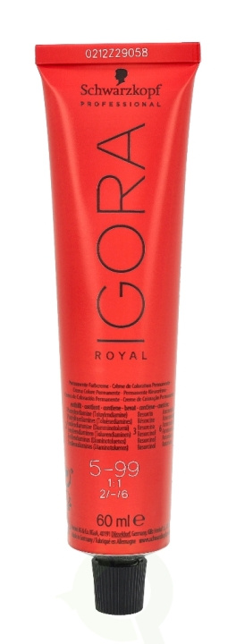 Schwarzkopf Igora Royal Permanent Color Creme 60 ml 5-99 i gruppen HELSE OG SKJØNNHET / Hår & styling / Hårpleie / Hårfarge / Hårfarge & Fargebombe hos TP E-commerce Nordic AB (C73871)