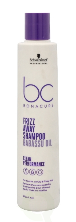 Schwarzkopf Bonacure Frizz Away Shampoo 250 ml For Coarse, Unruly & Frizzy Hair i gruppen HELSE OG SKJØNNHET / Hår & styling / Hårpleie / Sjampo hos TP E-commerce Nordic AB (C73903)