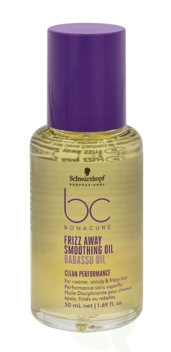 Schwarzkopf Bonacure Frizz Away Smoothing Oil 50 ml For Course, Unruly & Frizzy Hair i gruppen HELSE OG SKJØNNHET / Hår & styling / Hårpleie / Sjampo hos TP E-commerce Nordic AB (C73906)