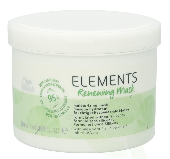 Wella Elements - Renewing Mask 500 ml Without Silicones i gruppen HELSE OG SKJØNNHET / Hår & styling / Hårpleie / Hårmaske hos TP E-commerce Nordic AB (C74047)