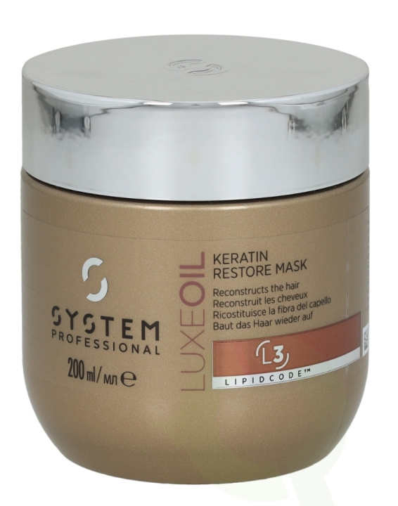 Wella System P. - Luxe Oil Mask L3 200 ml Keratin Restore i gruppen HELSE OG SKJØNNHET / Hår & styling / Hårpleie / Hårmaske hos TP E-commerce Nordic AB (C74062)