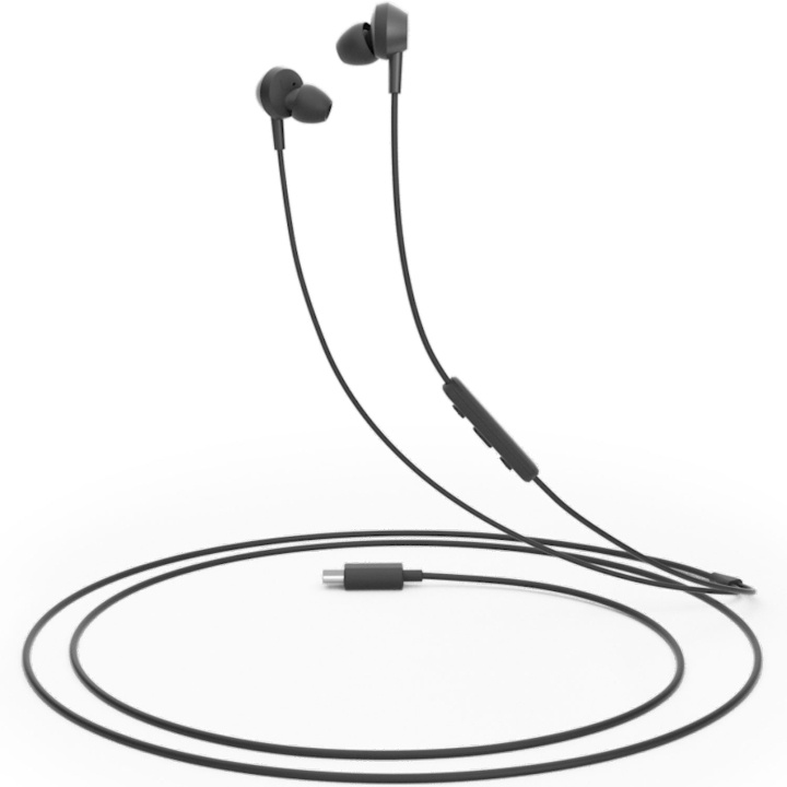 Philips TAE5008BK In-ear-hörlurar med mikrofon och fjärrkontroll. USB-C-kontakt. Svarta i gruppen Elektronikk / Lyd & Bilde / Hodetelefoner & Tilbehør / Hodetelefoner hos TP E-commerce Nordic AB (C74668)