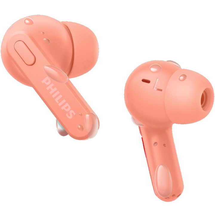 Philips TAT2206PK True Wireless-hörlurar, IPX4-klass (stänk och svettåliga) 6+18 timmars speltid. Rosa i gruppen Elektronikk / Lyd & Bilde / Hodetelefoner & Tilbehør / Hodetelefoner hos TP E-commerce Nordic AB (C74683)