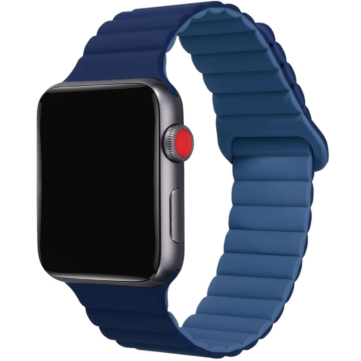 Celly Armband till Apple Watch 42/44/45mm Magnetiskt Blå i gruppen SMARTTELEFON & NETTBRETT / Trening, hjem og fritid / Apple Watch og tilbehør / Tilbehør hos TP E-commerce Nordic AB (C74703)