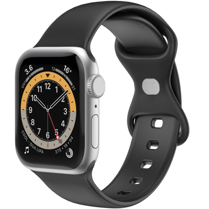 Celly Armband till Apple Watch 38/40/41mm Silikon Svart i gruppen SMARTTELEFON & NETTBRETT / Trening, hjem og fritid / Apple Watch og tilbehør / Tilbehør hos TP E-commerce Nordic AB (C74706)