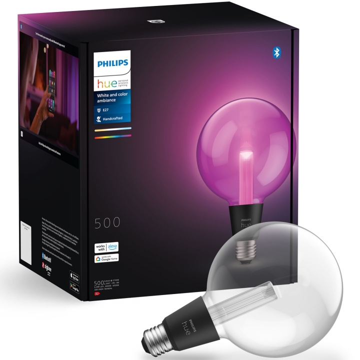 Philips Hue Lightguide Globe Large 125mm E27 White and Color Ambiance i gruppen Elektronikk / Lys / LED-lys hos TP E-commerce Nordic AB (C74725)