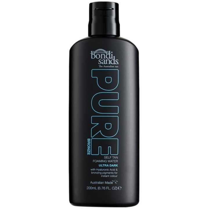 Bondi Sands Pure Bronze Ultra Dark Self Tan Foaming Water 200ml i gruppen HELSE OG SKJØNNHET / Hudpleie / Soling / Brun uten sol hos TP E-commerce Nordic AB (C74734)