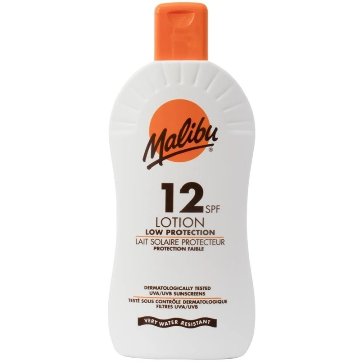 Malibu Sun Lotion SPF12 400ml i gruppen HELSE OG SKJØNNHET / Hudpleie / Soling / Solkrem hos TP E-commerce Nordic AB (C74742)