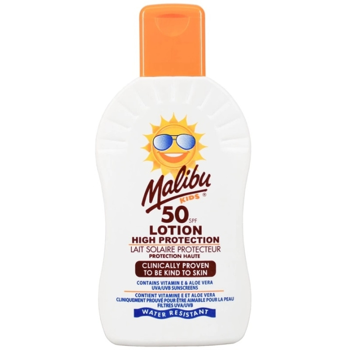 Malibu Kids Lotion SPF50 100ml i gruppen HELSE OG SKJØNNHET / Hudpleie / Soling / Solkrem hos TP E-commerce Nordic AB (C74756)