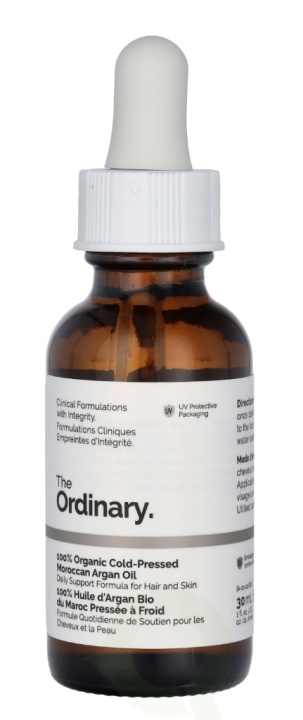 The Ordinary 100% Organic Moroccan Argan Oil 30 ml i gruppen HELSE OG SKJØNNHET / Hår & styling / Hårpleie / Hårolje hos TP E-commerce Nordic AB (C74813)