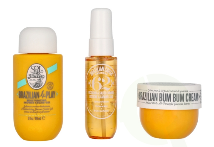 Sol De Janeiro Bum Bum Body Care Set 170 ml Body Cream 50ml/Shower Gel 90ml/Hair & Body Perfume 30ml i gruppen HELSE OG SKJØNNHET / Gavesett / Gavesett for henne hos TP E-commerce Nordic AB (C74918)