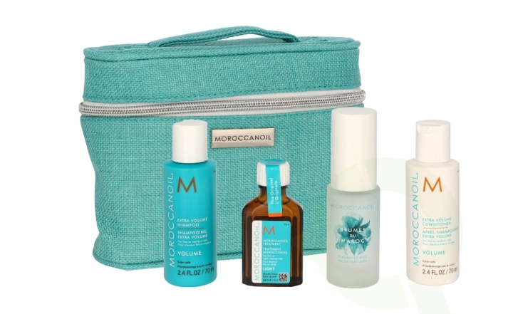 Moroccanoil Mini Travel Volume Set 195 ml Shampoo 70ml/Conditioner 70ml/Oil Light 25ml/Fragrance Mist 30ml i gruppen HELSE OG SKJØNNHET / Gavesett / Gavesett for henne hos TP E-commerce Nordic AB (C74944)