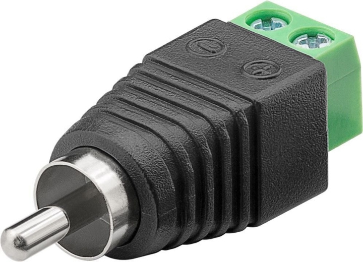 Goobay RCA hann - adapter for skrueklemmeuttak i gruppen Elektronikk / Kabler og adaptere / RCA / Adaptere hos TP E-commerce Nordic AB (C75162)