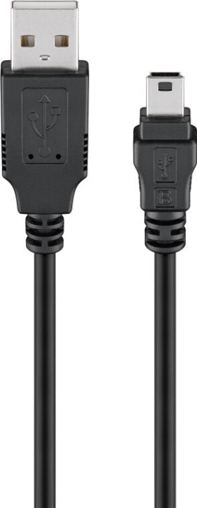 Goobay USB 2.0 A - Mini-B-kabel, 0,3 m i gruppen Datautstyr / Kabler og adaptere / USB / Mini-USB / Kabler hos TP E-commerce Nordic AB (C75178)