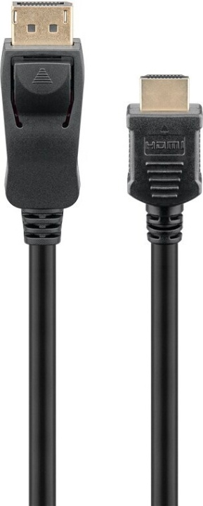 Goobay DisplayPort til HDMI-skjermkabel, 1 m i gruppen Datautstyr / Kabler og adaptere / DisplayPort / Kabler hos TP E-commerce Nordic AB (C75202)