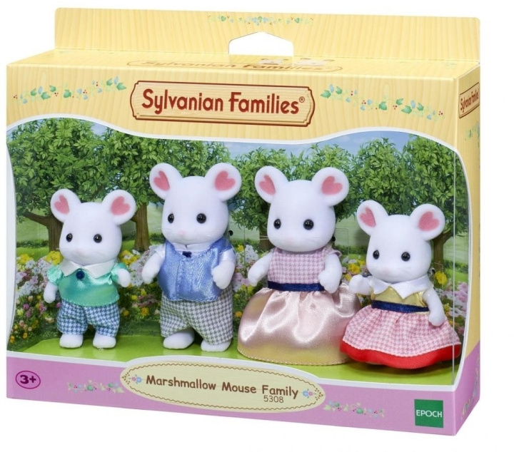 Sylvanian Families Marshmallow Mouse-familien i gruppen LEKER, BARN OG BABY / Leker / Dukker & tilbehør hos TP E-commerce Nordic AB (C75210)