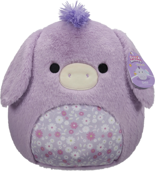 Squishmallows P18 Fuzz A Mallows Delzi Esel - kosedyr, 30 cm i gruppen LEKER, BARN OG BABY / Babyleker (0-3 år) / Kosedyr hos TP E-commerce Nordic AB (C75298)