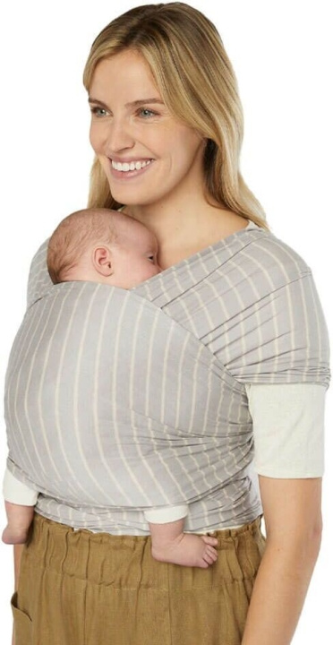 Ergobaby Aura Knit cantolina, grå striper i gruppen LEKER, BARN OG BABY / Barnetekstiler / Bæresele og bæresjal hos TP E-commerce Nordic AB (C75324)