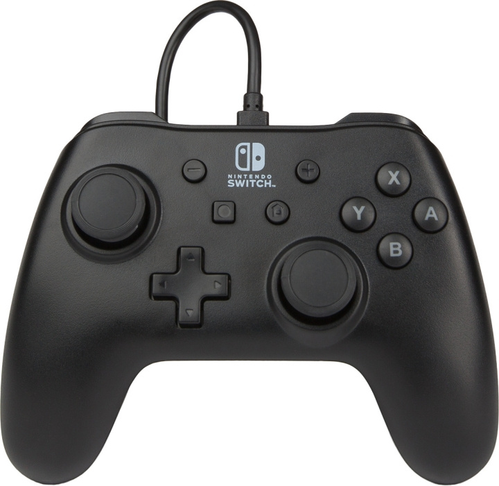 PowerA Wired Controller spillkontroller, svart, Switch i gruppen Elektronikk / TV-spill & tilbehør / Nintendo Switch / Tilbehør hos TP E-commerce Nordic AB (C75384)