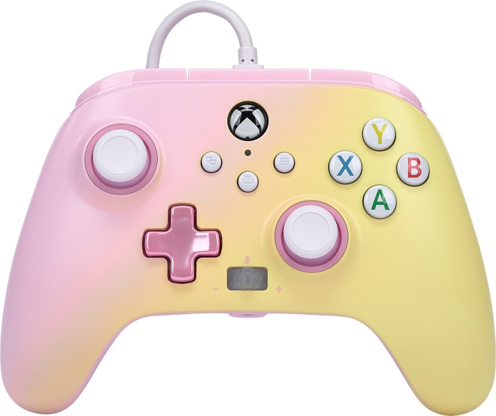 PowerA Enhanced Wired Controller, Pink Lemonade, Xbox i gruppen Elektronikk / TV-spill & tilbehør / Xbox Series X hos TP E-commerce Nordic AB (C75394)