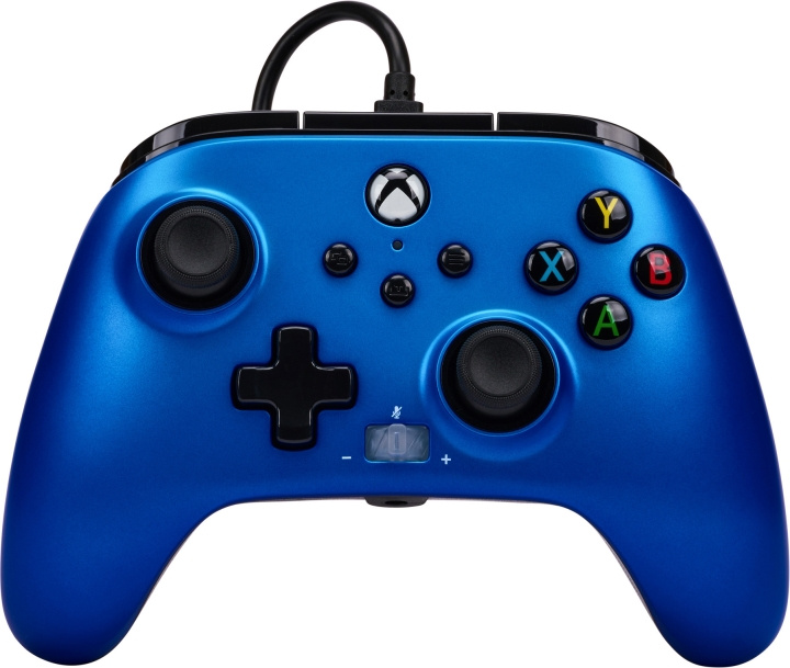 PowerA Enhanced Wired Controller, Sapphire Fade, Xbox i gruppen Elektronikk / TV-spill & tilbehør / Xbox Series X hos TP E-commerce Nordic AB (C75395)