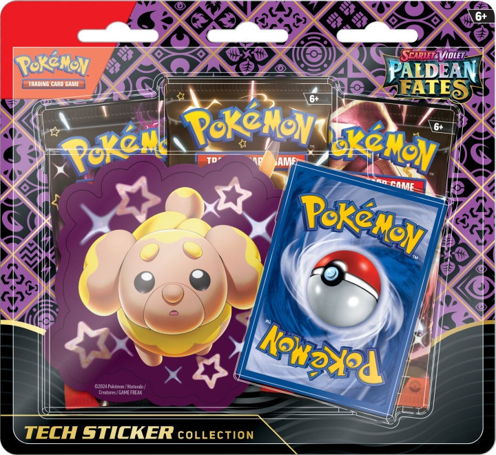 POKEMON Scarlet & Violet 4.5: Paldea Fates Tech Sticker Collection samlekortsett, assortert i gruppen LEKER, BARN OG BABY / Leker / Leksaker hos TP E-commerce Nordic AB (C75408)