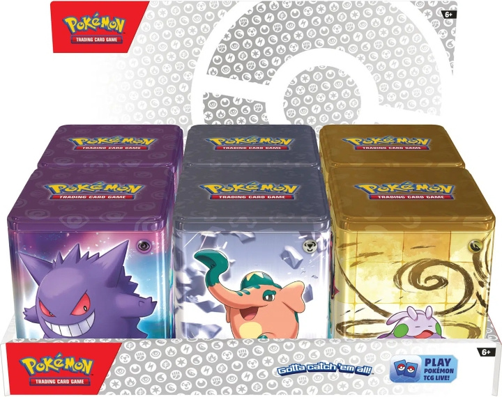 POKEMON Stacking Tin 2024 - samlekorteske, sortiment i gruppen LEKER, BARN OG BABY / Leker / Leksaker hos TP E-commerce Nordic AB (C75419)